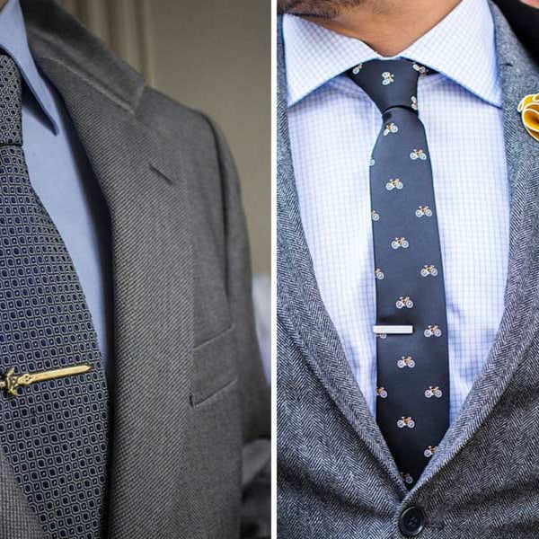 The Correct Way to Wear a Tie Clip or Tie Bar