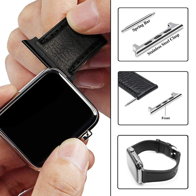 Apple Watch Adapter For 20mm Strap - 38/40/41mm (Silver)