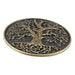 Bronze Tree Of Life Belt Buckle For Men Side View