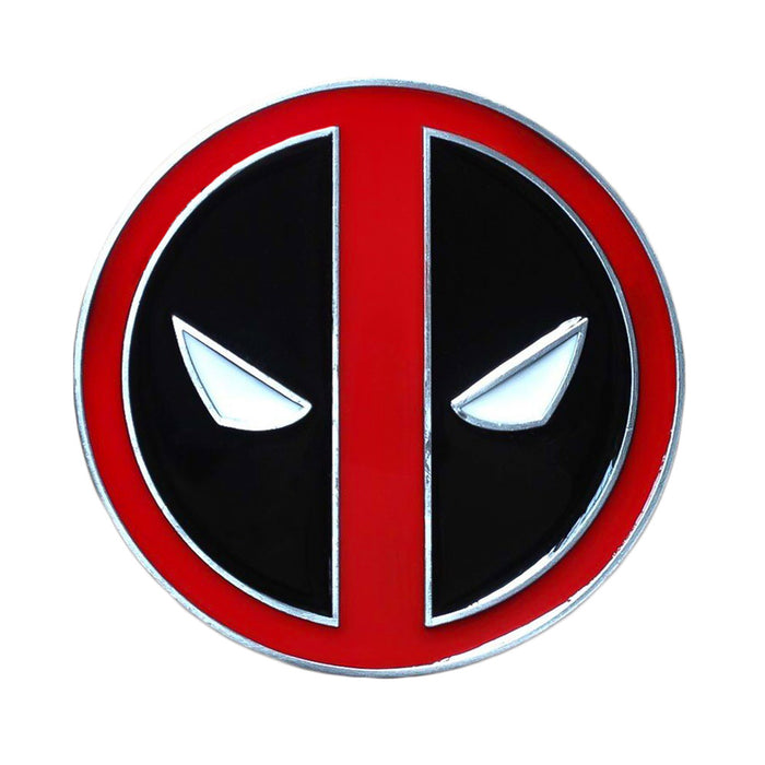 Deadpool Belt Buckle Superhero For Men Black and Red