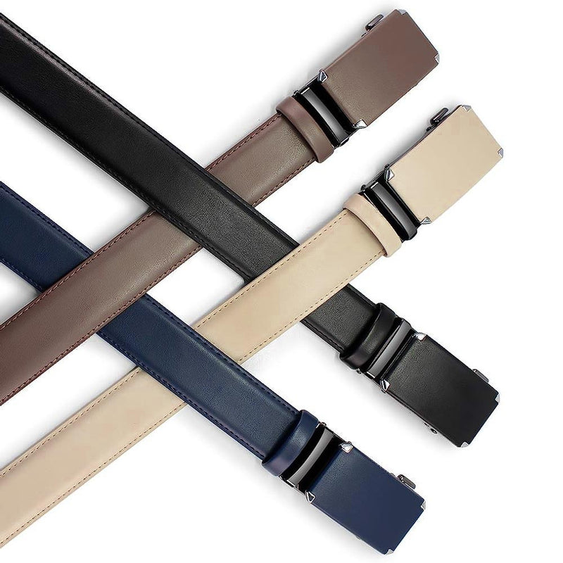 Belt Formal Orange - Stitched with PU Leather Front (Gunmetal Black)