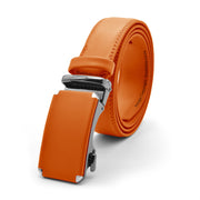 Formal Maroon Belt With Gunmetal Black Buckle Ratchet System Stiched PU Leather