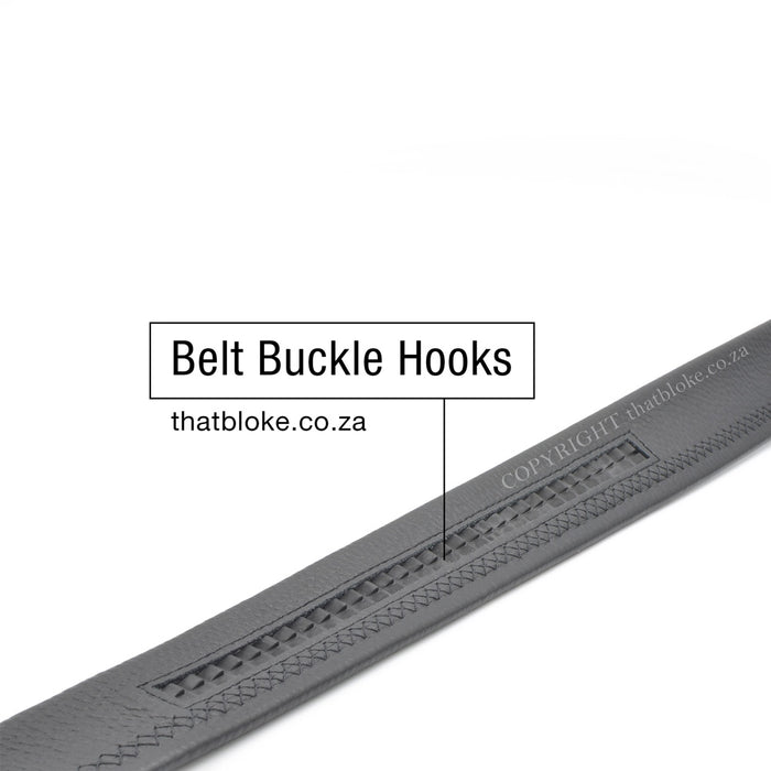 Belt - Car BMW Logo Buckle Round Edges (Gunmetal Black)