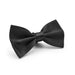 Silky Black Bow Tie For Men Polyester