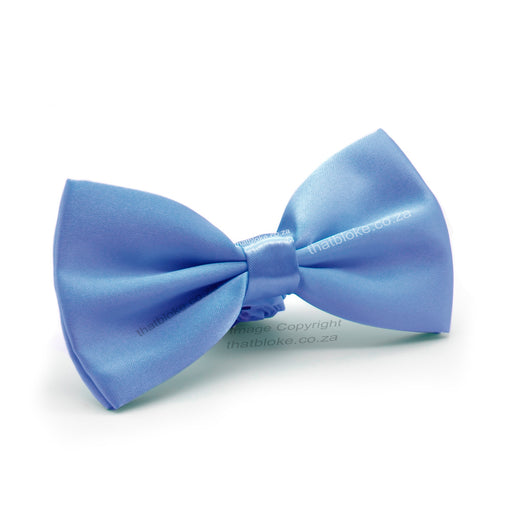 Cornflower Blue Bow Tie For Men Silky Polyester
