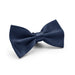 Dark Navy Blue Bow Tie Silky For Men Polyester