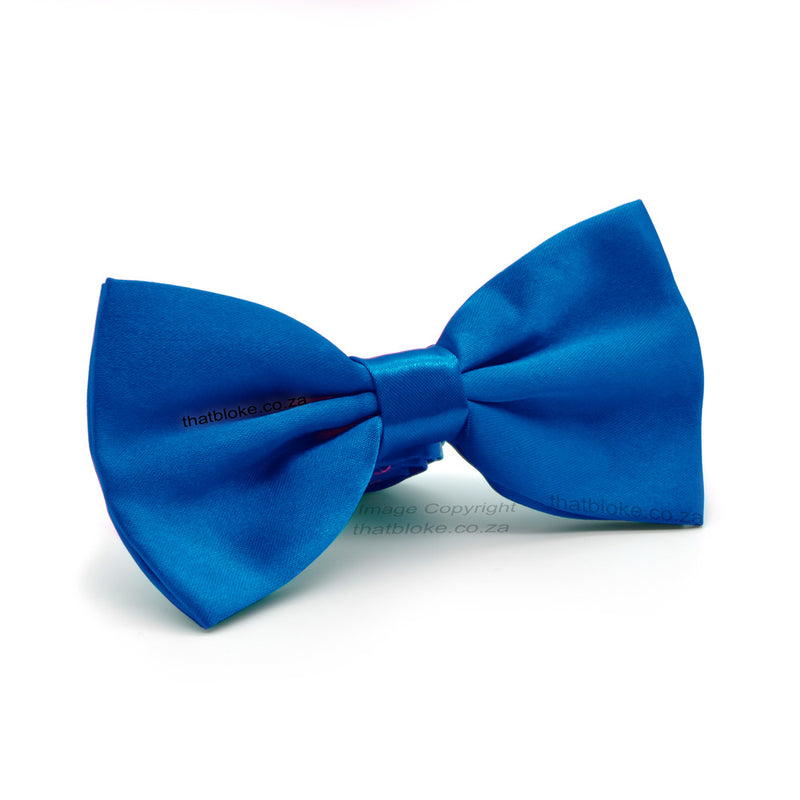 Royal Blue Bow Tie For Men Silky Polyester
