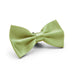 Faded Lime Green Bow Tie For Men Polyester Silky