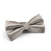 Urban Taupe Grey Bow Tie For Men Stripe Patterned Polyester Side View