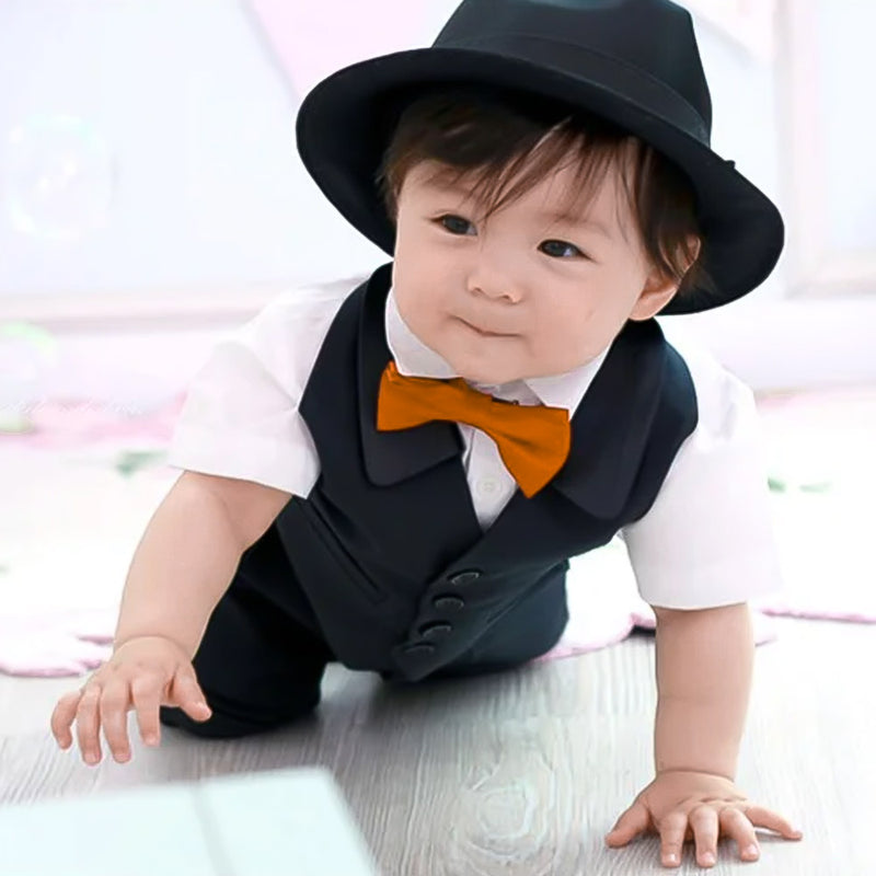 Kids Bow Tie - Grey Cool Light (Silky)