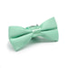 Kids Bow Tie Light Mint Green Silky Polyester