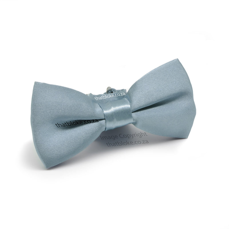 Darker Cool Grey Kids Bow Tie Silky Polyester