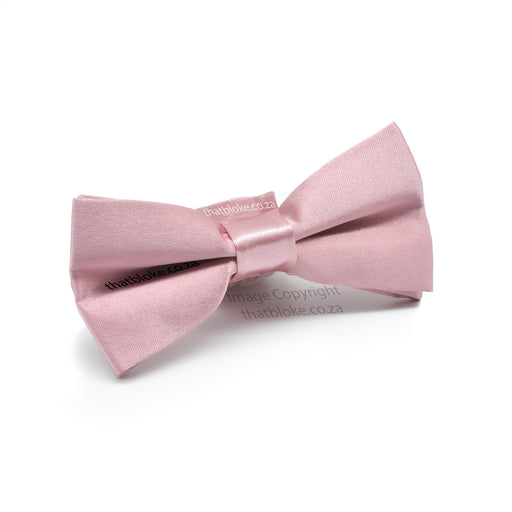 Dusty Rose Pink Kids Bow Tie Silky Polyester 