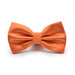 Soft Orange Bow tie For Men Silky Polyester Front View