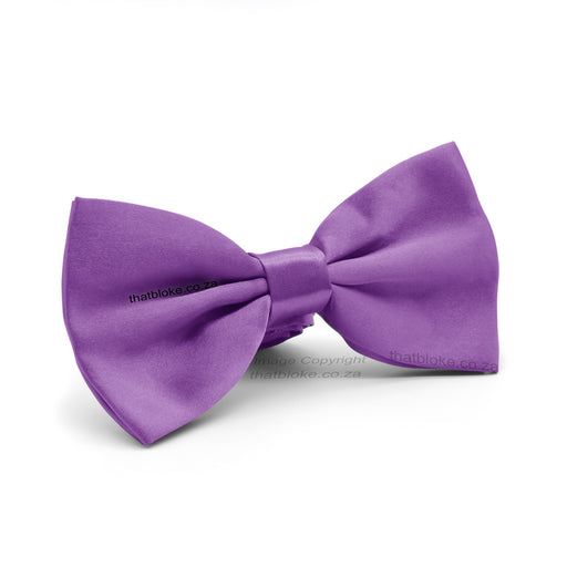 Light Amethyst Purple Bow Tie For Men Silky Polyester