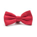 Red Bow Tie For Men Silky Soft Poloyester Front View