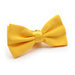 Bumblebee Yellow Bow Tie Soft Silky Polyester Side View