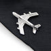 Boeing Jet Airplane Brooch Pin For Men Silver Display