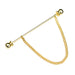 Round Knob Collar Bar Single Chain Gold Side