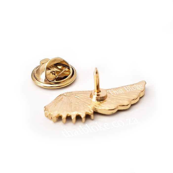 Collar Clip Pin - Wings Small (Gold)