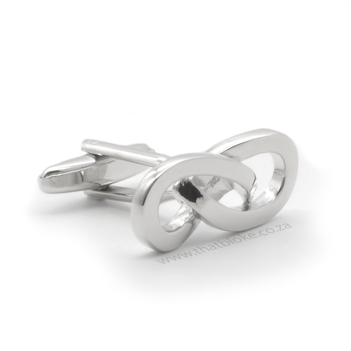 Cufflinks - Infinity Symbol Flat (Silver)