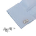 Classic Vintage Silver Motorcycle Cufflinks For Men Image On Shirt Sleeve