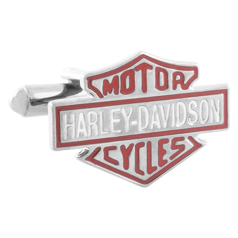Cufflinks - Motorcycle Classic Logo Emblem (Silver)