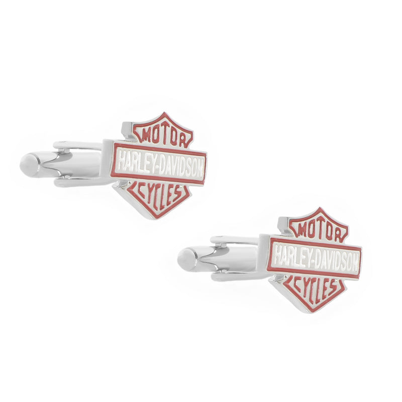 Cufflinks - Motorcycle Classic Logo Emblem (Silver)