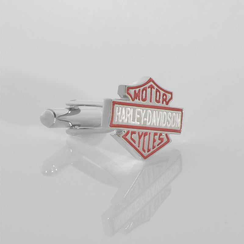 Cufflinks - Motorcycle Classic Logo Emblem (Silver)