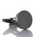 Flat Round Cufflinks Gunmetal Black 17mm Front