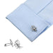 Silver Scales Of Justice Cufflinks For Men On Shirt Sleeve