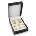 Double Knot Cufflinks Tuxedo Stud Set Gold 8-piece with box