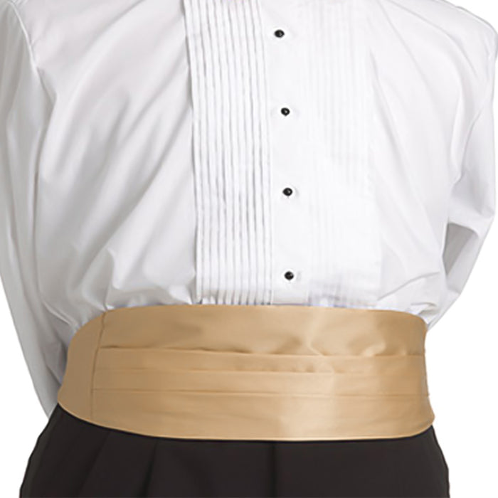 Cummerbund - Beige Golden Brown Light (Pleated)