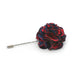 red and navy blue lapel pin flower circular shape