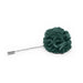 Dark Green Flower Lapel Pin For Men Circular Shaped