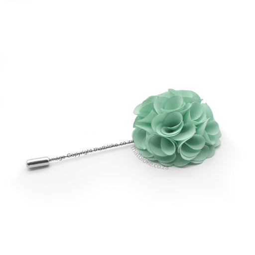 Pale Green Lapel Flower Pin