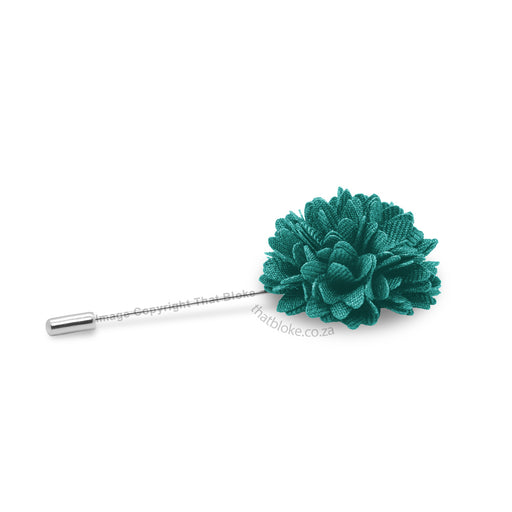 Turquoise Lapel Flower Pin For Men