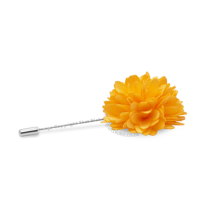 Honey Orange Lapel Flower Pin