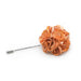 Pale Pumpkin Orange Lapel Pin Flower Circular Shape