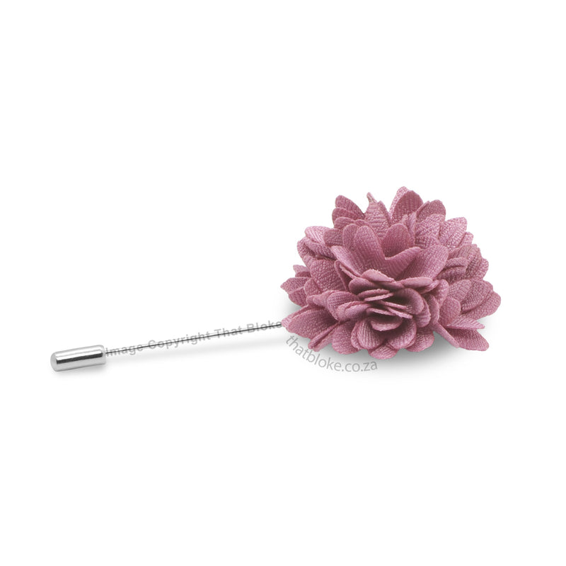 Pastel Pink Lapel Flower Pink For Men Polyester