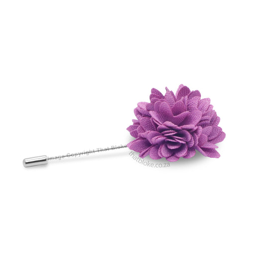 Roman Purple Lapel Flower Pin For Men