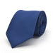 Light Navy Blue Neck Tie For Men Stripe Patterned Polyester