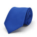 Royal Blue Neck Tie For Men Stripe Patterned Polyester