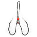 Red Ribbon Bow Design Bolo Tie Silver Full View
