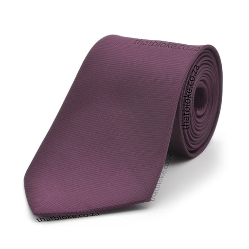 Dark Burgundy Neck Tie For Men Square Patterned Polyester