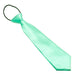 Kids Neck Tie Light Mint Green Silky Polyester Elastic