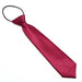 Kids Neck Tie Wine Red Silky Polyester Elastic