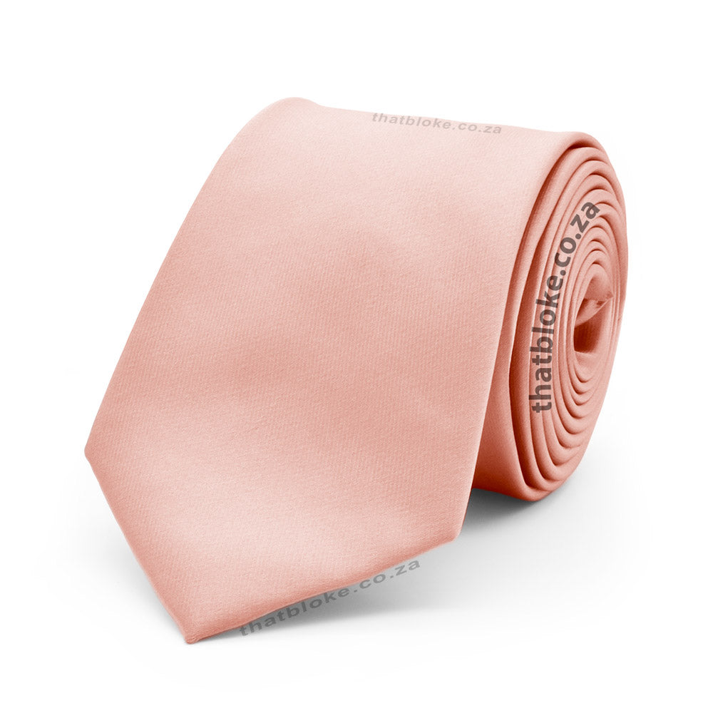 Light Peach Pink Neck Tie - Silky — That Bloke