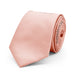 Light Peach Pink Neck Tie For Men Silky Polyester