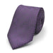 Purple Neck Tie For Men Decorative Soutache Pattern Polyester